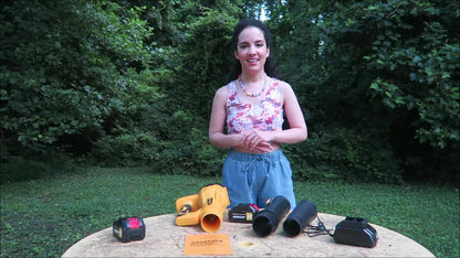 High Power Cordless Leaf Blower with 4.0Ah Batteries, 6 Speed Levels & Extension Nozzle