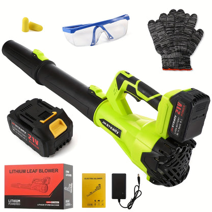 High Power Cordless Leaf Blower With 4.0Ah Batteries, 580CFM/160MPH, 6 Speed Levels & Extension Nozzle