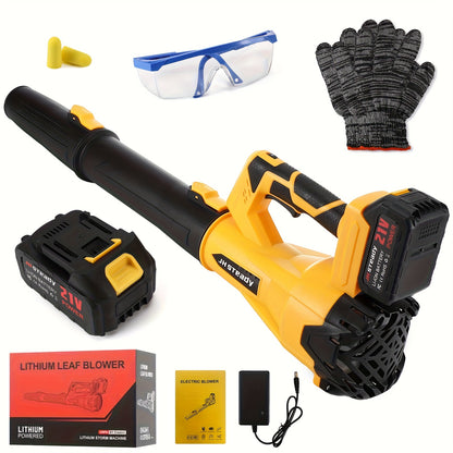High Power Cordless Leaf Blower With 4.0Ah Batteries, 580CFM/160MPH, 6 Speed Levels & Extension Nozzle